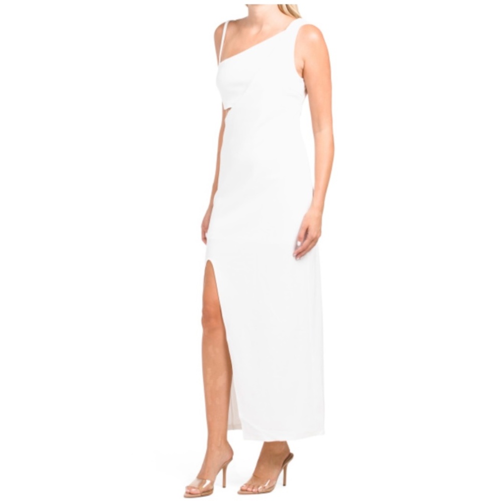NWT New RACHEL RACHEL ROY Cutout One Shoulder Cut Out Slit Dress